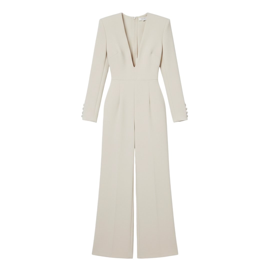 Mono de Novia Moderno Alhambra Ascent Jumpsuit Crepé Mate con Detalles Arquitectónicos y Elegancia Atemporal (6)