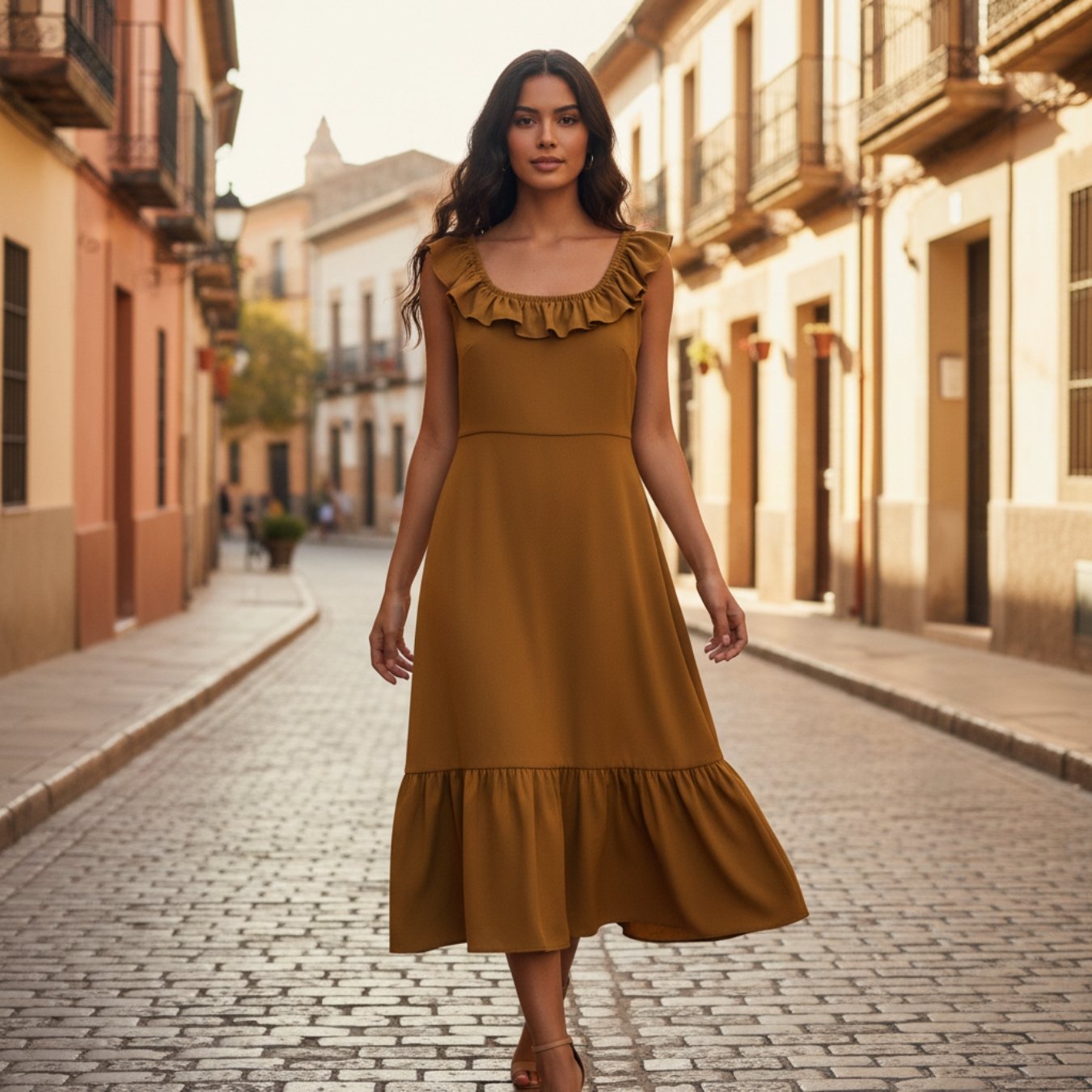 Flamenco Midi Dress