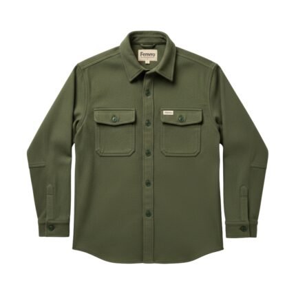 Fenvro Sobrecamisa de Franela Casual de Algodón Cepillado